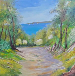 Jean Marie Ferrer artiste peintre de Provence, vente en ligne de tableaux à l'huile au couteau sur toile au couleurs de la Provence. Fenêtre sur la mer 
