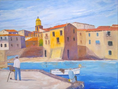 Jean Marie Ferrer artiste peintre de Provence, vente en ligne de tableaux à l'huile au couteau sur toile au couleurs de la Provence.St Tropez La Ponche