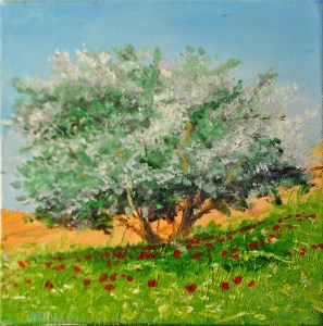 Jean Marie Ferrer artiste peintre de Provence, vente en ligne de tableaux à l'huile au couteau sur toile au couleurs de la Provence. Tableaux petits format. L'olivier