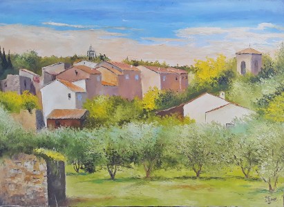 Jean Marie Ferrer artiste peintre de Provence, vente en ligne de tableaux à l'huile au couteau sur toile au couleurs de la Provence. Olivier à Villecroze