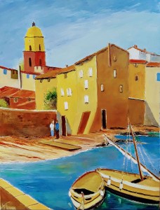 Jean Marie Ferrer artiste peintre de Provence, vente en ligne de tableaux à l'huile au couteau sur toile au couleurs de la Provence. Saint Tropez la Ponche