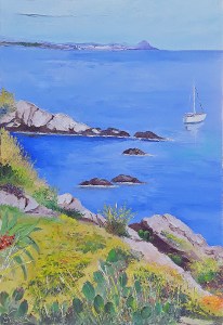 Jean Marie Ferrer artiste peintre de Provence, vente en ligne de tableaux à l'huile au couteau sur toile au couleurs de la Provence. Vers les Issambres
