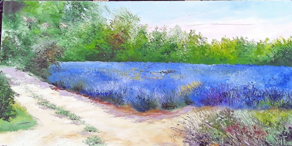 Jean Marie Ferrer artiste peintre de Provence, vente en ligne de tableaux à l'huile au couteau sur toile au couleurs de la Provence. Au pays des lavandes