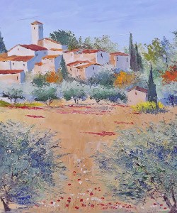 Jean Marie Ferrer artiste peintre de Provence, vente en ligne de tableaux à l'huile au couteau sur toile au couleurs de la Provence. Terre de Provence