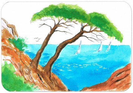 Artiste peintre de Provence, vente de tableaux. CAMAÎEU DE FLEURS