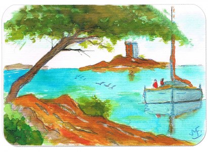 Artiste peintre de Provence, vente de tableaux. CAMAÎEU DE FLEURS