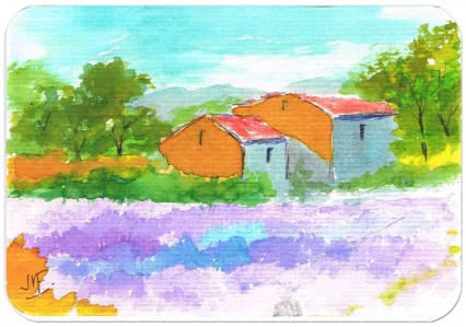 Artiste peintre de Provence, vente de tableaux. CAMAÎEU DE FLEURS