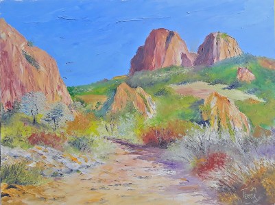 Jean Marie Ferrer artiste peintre de Provence, vente en ligne de tableaux à l'huile au couteau sur toile au couleurs de la Provence. L'Estérel