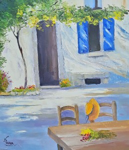 Jean Marie Ferrer artiste peintre de Provence, vente en ligne de tableaux à l'huile au couteau sur toile au couleurs de la Provence. Mas provençal